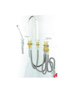 Davinci Deck Mounted Roman Tub Set with Hand Shower and Thermostatic Valve in Brushed Nickel