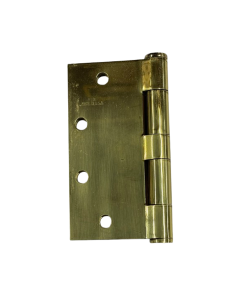 Stanley Hardware F1915US3 5" X 5" Full Mortise Standard Weight Plain Bearing Stainless Steel Butt Hinges in Polished Brass