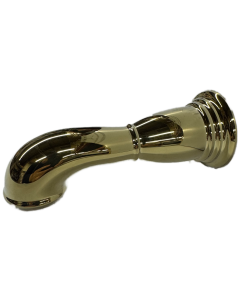 Hansgrohe 06088930 Retroaktiv Wall mounted Tub Spout in Polished Brass