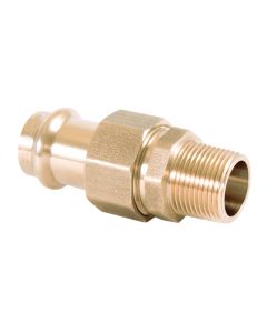 Legend 450-823P 1/2" No Lead, DZR Forged Brass Press x MNPT Union