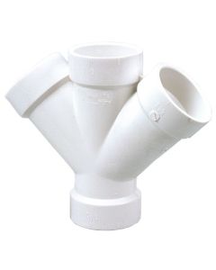 PVC DWV  LP611-040 4" Double Wye (All Hub) (Imported)