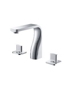 Isenberg 260.2000BN Serie 260™ 1.2 GPM Deck Mounted 8" Widespread Bathroom Faucet in Brushed Nickel PVD