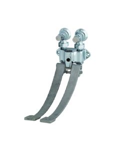 Just JFV-320 20-7/16" H X 4-1/2" W Cast Brass Foot Pedal Valve in Polished Chrome