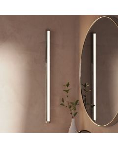 Robern JLA40FKSC3D77 Tenor™ 39-3/8" H X 1-3/8" W X 2" D Modular Fluted Wall Mounted Mirror Lighting with Dimming Warm White (3000K) in Polished Nickel