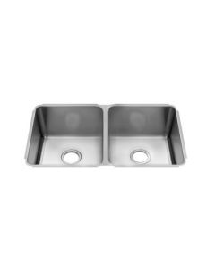 Julien 003232 Classic 32" X 19-1/2" Double Bowl Kitchen Sink in Stainless Steel