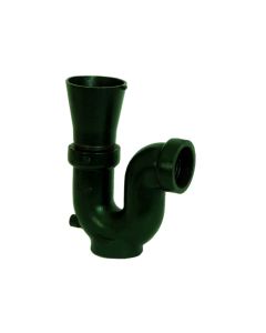 Josam 88213 3" Cast Iron Deep Seal P-Trap with Indirect Waste Funnel Inlet