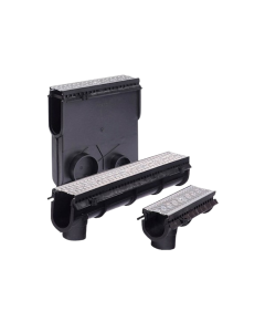 JR Smith 9930-SSP Polypropylene 6" Wide Trench Drain with Stainless Steel Grate