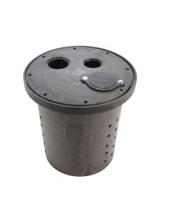 Liberty Pumps K001308 CSP-Series Crawl Space Perforated Basin & Cover, 16.5" x 15"