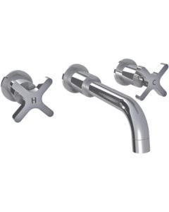 Lefroy Brooks K1-1400-CP Cross Handle 3-Hole Basin Mixer