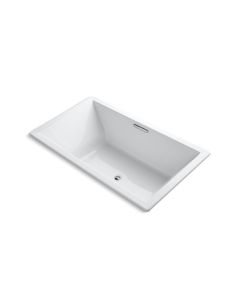 Kohler 1137-W1-0 Underscore® 72" L X 42" W Drop In Acrylic Soaking Bath Tub with Center Drain in White