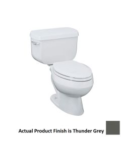 Kohler 4333-58 Wellworth Toilet Bowl Only in Thunder Grey (Tank and Seat Sold Separately)