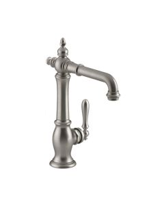 Kohler 99267-VS KOHLER K- Artifacts Bar Sink Faucet with Victorian Spout Design, Vibrant Stainless