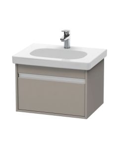Duravit KT667001414 Ketho 23-5/8" W X 16-1/8" H X 17-7/8" D Wall Mounted Rectangular Bathroom Vanity Cabinet with One Drawer in Terra