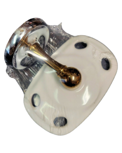 Gatco 5084 Wall Mount Designer II Toothbrush Tumbler Holder in Brass/Chrome