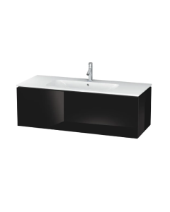 Duravit LC614304040 L-Cube 48" L X 18.88" W X 15.75" H Single Drawer Wall Mounted Vanity Base Only in Black (Vanity Top Sold Separately)