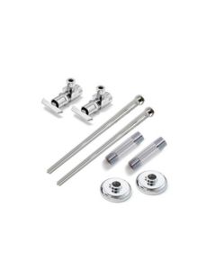 McGuire Manufacturing  LFH2165LKF 1/2IPS X 3/8OD LK W/ CB SSupply, Lead Free CP Hvy Stop 1/2IPS x 3