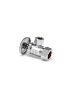 McGuire LFST09 1/2 x 3/8 in. OD Tube Wheel Angle Supply Stop Valve In Chrome Plated