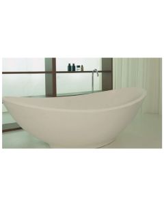 Rapsel LMSPUS018 Lavasca Mini 71"L x 40"W Freestanding Bathtub, Matte White