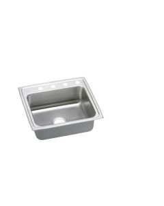 Elkay LRADQ2521551 Lustertone Classic Single Bowl Drop-in ADA Kitchen Sink in Stainless Steel
