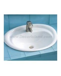 Toto LT621.8#11 Self-Rimming Lavatory Sink 25 X 20 With 8 Inch Centers In Colonial White