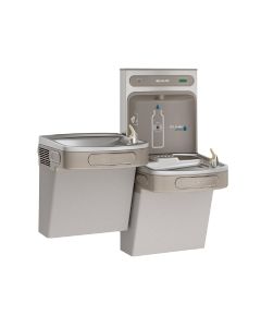 Elkay LZSTL8WSLK EZH2O Bottle Filling Station & Versatile Bi-Level ADA Cooler, Filtered 8 GPH Light Gray
