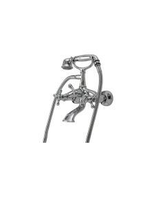 Zazzeri 320401 Mille Expansion Tub Set in Polished Chrome and Polished Brass