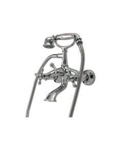 Zazzeri 330401 Mille Expansion Tub Set in Polished Chrome and White