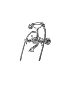 Zazzeri 340401 Mille Expansion Tub Set Lever in Polished Chrome and Polished Brass