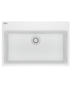 Franke MAG61029-PWT Maris 31" L X 20-7/8" W X 9-1/2" D Drop in Single Bowl Kitchen Sink in Polar White