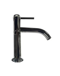 MGS MB286-P Single Hole Bath Lavatory Faucet with Pop Up Drain in Polished Chrome