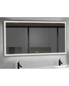 Madeli MC-IL2030-RM-04-R00-PC Illusion 20" Width Recessed Mount Lighted Mirror Cabinet with Right Hand Hinged in Polished Chrome