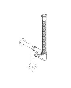 Agape .MET0519 Flexible Waste Trap in PVC