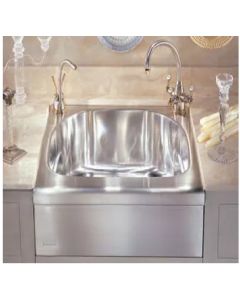 Franke MHX710 Manor House 23" L X 24" W X 9" D Apron Front 18 Gauge Stainless Steel Single Bowl Sink in Stainless Steel
