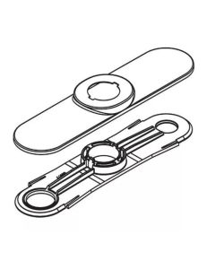 Moen 131383 Escutcheon Kit for Medora Single Handle High Arc Pull Down Kitchen Faucet in Chrome