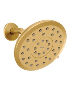 Moen 220R7BG Verso™ 2.5 GPM Multi Function Round Shower Head with Infiniti™ Dial in Brushed Gold