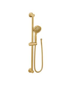 Moen 3667EPB 1.75 GPM Wall Mounted Eco-Performance Four Function Hand Shower with Slide Bar in Brushed Gold