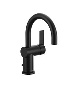 Moen 6221BL Cia One-Handle High Arc Bathroom Faucet in Matte Black
