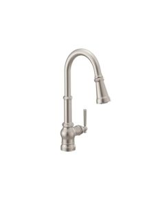 Moen S72003SRS Paterson 1.5 GPM One-Handle High Arc Pull Down Kitchen Sink Faucet in Spot Resist Stainless