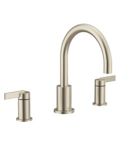 Moen T6223BN Cia™ Deck Mounted Two Handle Non Diverter Roman Bathtub Faucet in Brushed Nickel