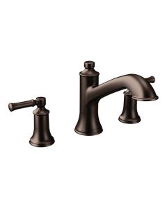 Moen T683ORB Dartmoor Two-Handle Roman Tub High Arc Faucet in Oil Rubbed Bronze