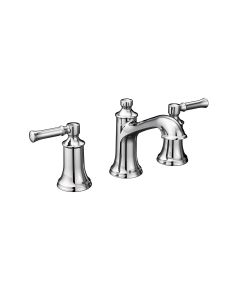 Moen TV6805 Dartmoor™ 1.2 GPM Widespread Bathroom Faucet with Rough-in Valve and Pop-Up Drain Assembly in Chrome