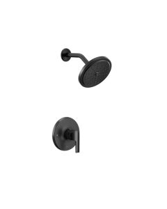 Moen UTS3202EPBL Doux Single Function Pressure Balanced Valve Trim Only with Single Lever Handle in Matte Black