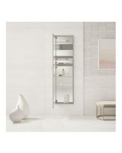 Robern MR2472D4FPE2 M Series Reserve 24" W X 72" H X 4" D Full Length Medicine Cabinet in Polished Edge with Slow Close Hinges, Magnetic Storage, Storage Tray and Electric Upgrade