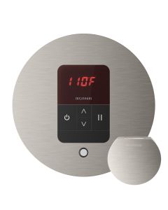 Mr. Steam MSITEMPORD-BN iTempo Steam Shower Control and Aroma Designer SteamHead in Round Brushed Nickel