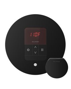 Mr. Steam MSITEMPORD-MB iTempo Steam Shower Control and Aroma Designer SteamHead in Round Matte Black