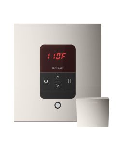 Mr. Steam MSITEMPOSQ-PN iTempo Steam Shower Control and Aroma Designer SteamHead in Square Polished Nickel