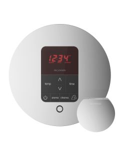 Mr. Steam MSITPLUSRD-PC iTempoPlus Steam Shower Control and Aroma Designer SteamHead in Round Polished Chrome