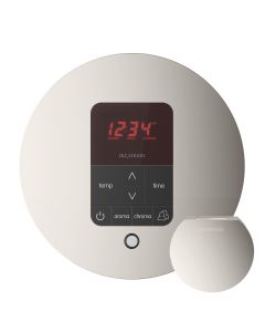 Mr. Steam MSITPLUSRD-PN iTempoPlus Steam Shower Control and Aroma Designer SteamHead in Round Polished Nickel