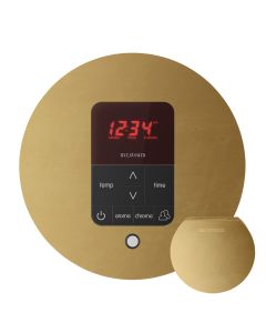 Mr. Steam MSITPLUSRD-RAW iTempoPlus Steam Shower Control and Aroma Designer SteamHead in Round Custom Plated/Unfinished
