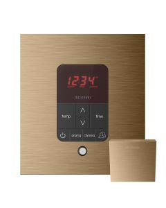 Mr. Steam MSITPLUSSQ-BB iTempoPlus Steam Shower Control and Aroma Designer SteamHead in Square Brushed Bronze